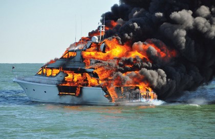 Kebakaran pada Ruang Mesin Kapal